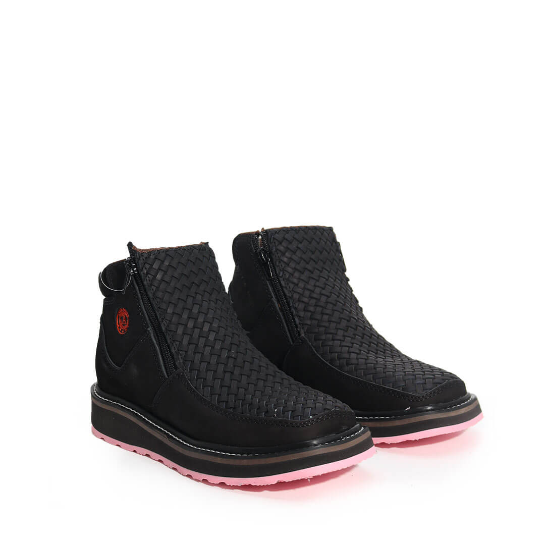 Botin Doble Densidad de Petatillo Suela Rosa BT801