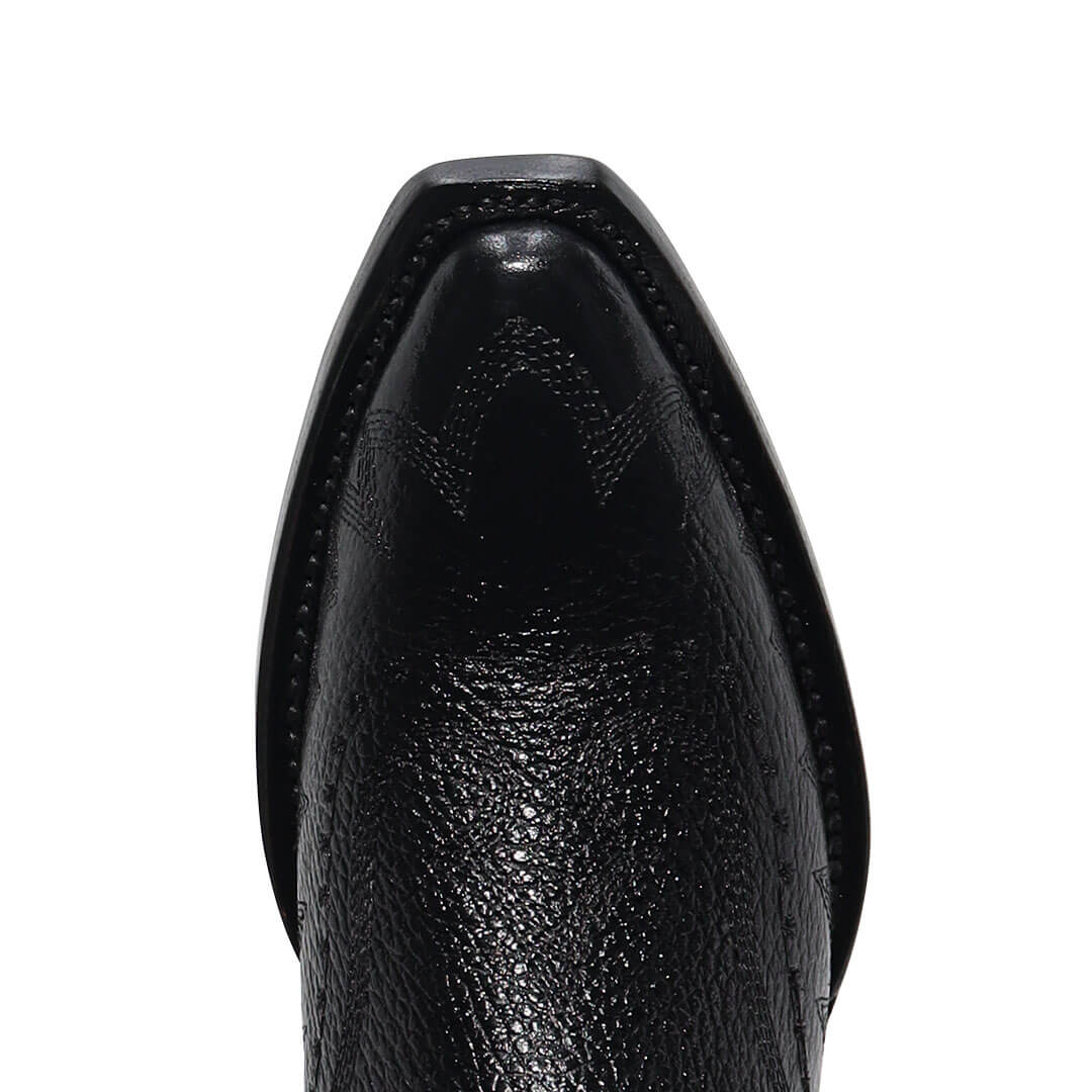 Bota Alice de Res Tubo Alto Negro BT507