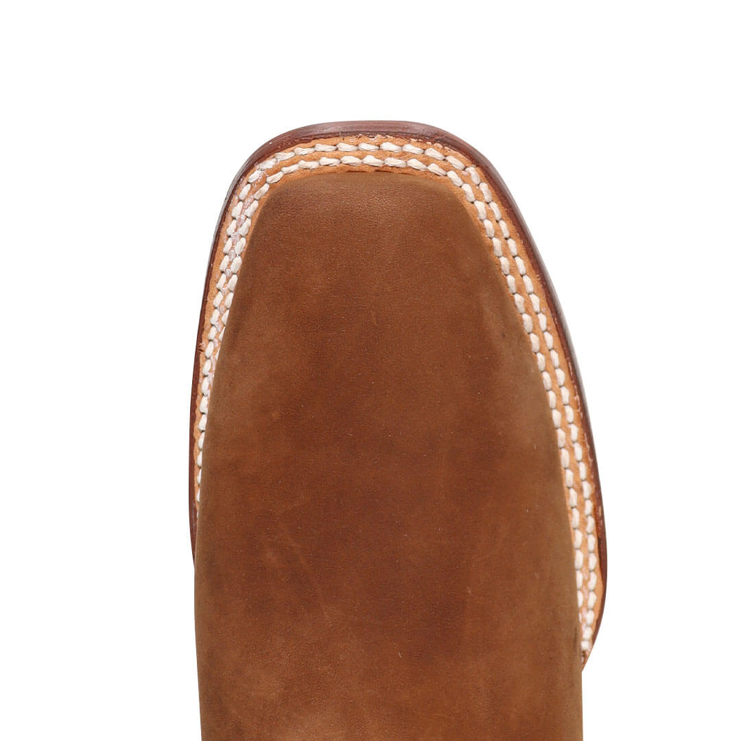 Bota Rodeo de Res en Tubo Alto Café BT506