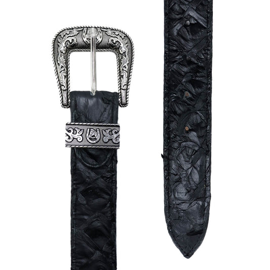 Cinto Vaquero Pescado Pirarucú Negro BT901