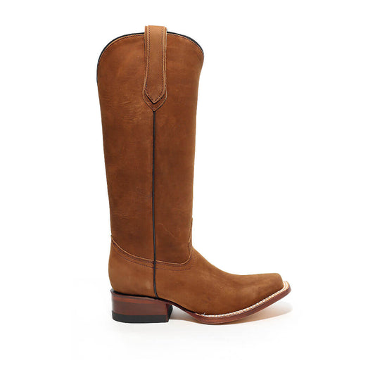 Bota Rodeo de Res en Tubo Alto Café BT506