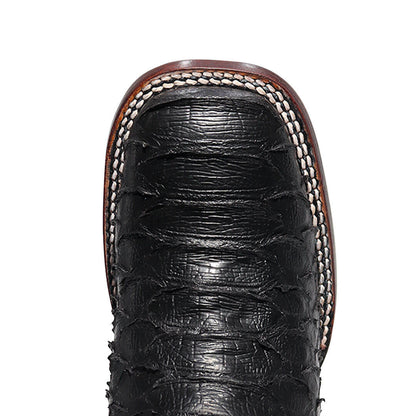 Bota Cabal De Python Grabado Negro BT504